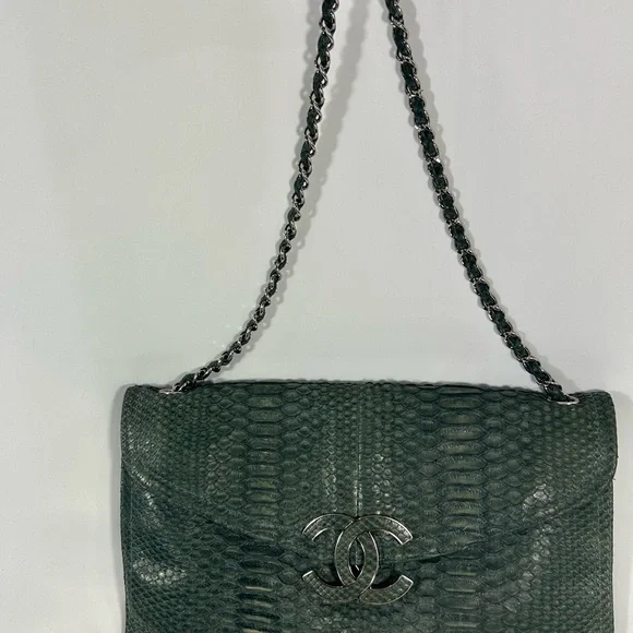 Chanel Python Flap Bag - Picture 3 of 13